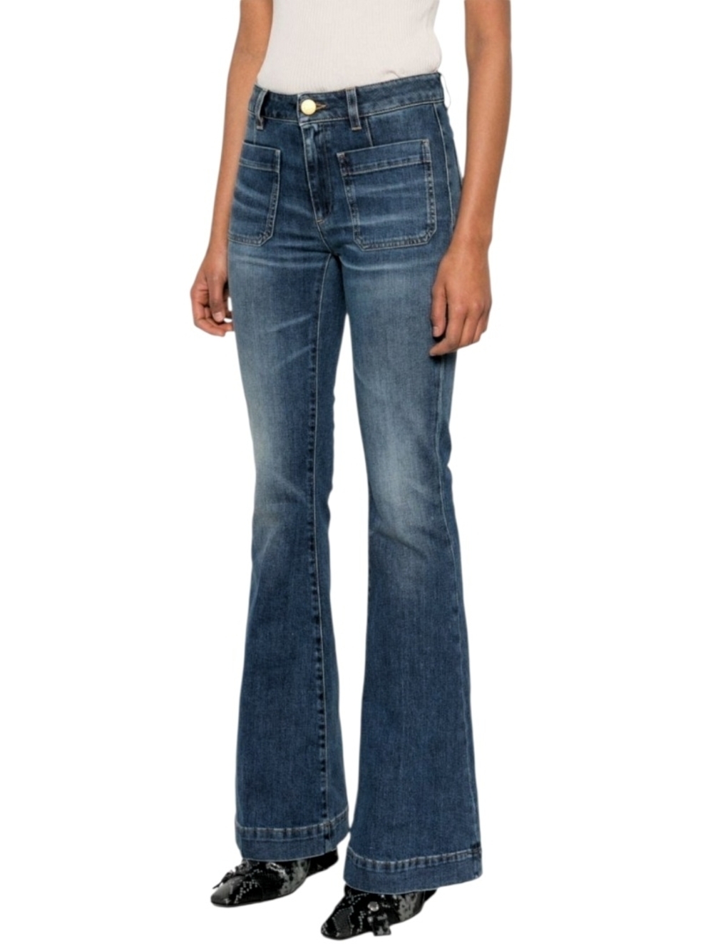 Free People - 29x32 High Rise Flare Jeans